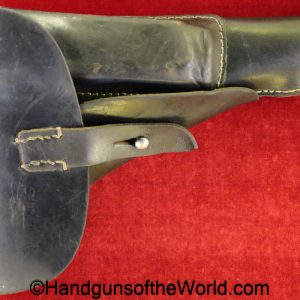 Astra, 600, Holster, German, WWII, WW2, Germany, handgun, pistol, original, collectible, 600/43, 1943, Black, Leather, DKK 44, WaA195, 44, 1944, dkk