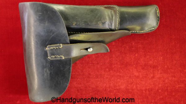 Astra, 600, Holster, German, WWII, WW2, Germany, handgun, pistol, original, collectible, 600/43, 1943, Black, Leather, DKK 44, WaA195, 44, 1944, dkk