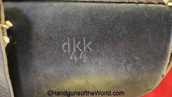 Astra, 600, Holster, German, WWII, WW2, Germany, handgun, pistol, original, collectible, 600/43, 1943, Black, Leather, DKK 44, WaA195, 44, 1944, dkk