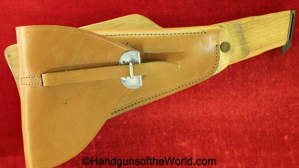 Browning, FN, High Power, Shoulder Stock, brown, leather, holster, stock, wooden, 2nd run, Odin, collectible, BHP, Hi-Power, Hi Power, handgun, pistol