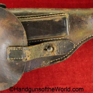 Langenhan, Army Model, Holster, Dated, 1918, Brown, Leather, General Purpose, pattern, P.Eduard Geldel-Leipzig, original, collectible, WWI, WW1, German