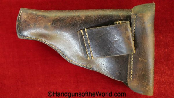 Langenhan, Army Model, Holster, Dated, 1918, Brown, Leather, General Purpose, pattern, P.Eduard Geldel-Leipzig, original, collectible, WWI, WW1, German