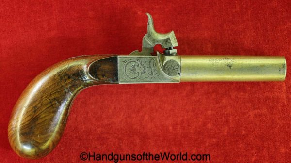 Percussion, Double Barrel, Boot Pistols, .44, Matching Pair, Pair, Set, handgun, pistol, single shot, boot, collectible, antique, non-ffl, non ffl, 44