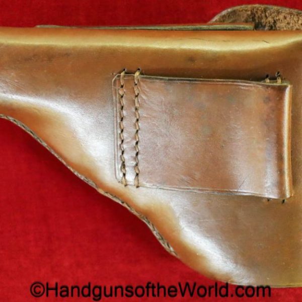 Walther, PPk, Holster, WWII, Era, Brown, leather, commercial, pattern, original, collectible, WW2, handgun, pistol, German, Germany, hand gun, vintage, real