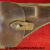 Walther, PPk, Holster, WWII, Era, WW2, German, Germany, Brown, leather, commercial pattern, commercial, original, collectible, handgun, pistol