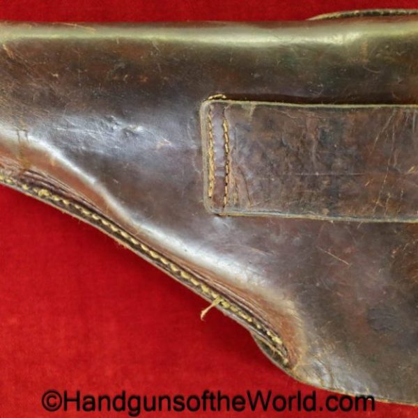 Walther, PPk, Holster, WWII, Era, WW2, German, Germany, Brown, leather, commercial pattern, commercial, original, collectible, handgun, pistol