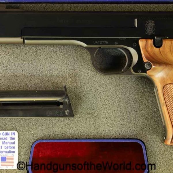S&W, Model 41, .22lr, handgun, pistol, target, modern, collectible, 41, Model, 22, .22, 22lr, Smith and Wesson, Cased, with Case, 5.5, Inch, ", Barrel