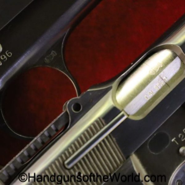 Browning, Hi‑Power, T‑Series, 9mm, Consecutive Serial Number Pair, Tangent Sight, Mint Condition, Mint, handgun, pistol, C&R, collectible, Belgian, Belgium