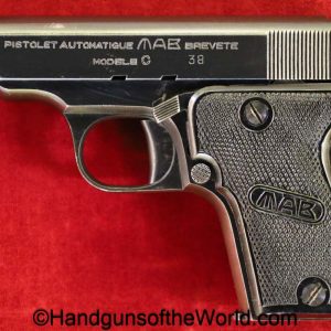 MAB, Model C, .380, Pocket Model, handgun, pistol, C&R, collectible, French, France, pocket, 380, acp, auto, model, C, Post-War, Post War, vintage
