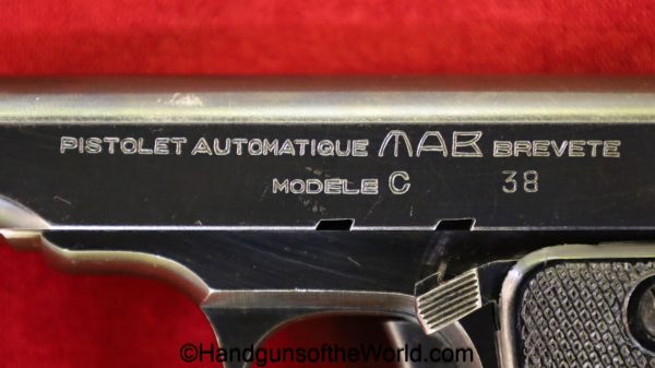 MAB, Model C, .380, Pocket Model, handgun, pistol, C&R, collectible, French, France, pocket, 380, acp, auto, model, C, Post-War, Post War, vintage