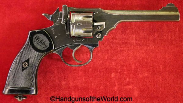 Webley & Scott, Mark IV, .38 S&W, Revolver, WWII, Era, WW2, handgun, C&R, collectible, Webley, British, English, Mark 4, 38, .38, Mk4, Mk.4, MkIV, Mk.IV
