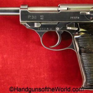 Walther, P-38, AC42, 9mm, German, WWII, 42, ac, 1942, AC 42, AC-42, handgun, pistol, C&R, collectible, Germany, WW2, P38, P.38, P 38, vintage, old