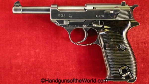 Walther, P-38, AC42, 9mm, German, WWII, 42, ac, 1942, AC 42, AC-42, handgun, pistol, C&R, collectible, Germany, WW2, P38, P.38, P 38, vintage, old