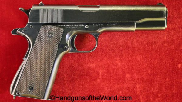 Colt, 1911A1, .45acp, US, Army, 1940, CSR, handgun, pistol, C&R, collectible, 45, .45, acp, auto, Americana, WWII, WW2, 1911, inspected, American, USA