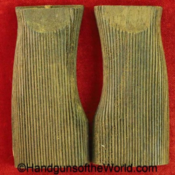 Steyr Mannlicher, 1905, Grips, original, collectible, Steyr, Mannlicher, Pair, Set, Grip, Argentine, Argentina, wood, wooden, lined, walnut, vintage