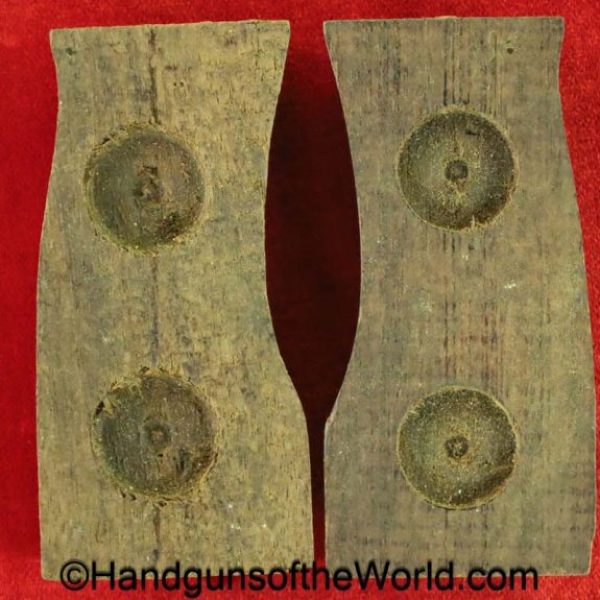 Steyr Mannlicher, 1905, Grips, original, collectible, Steyr, Mannlicher, Pair, Set, Grip, Argentine, Argentina, wood, wooden, lined, walnut, vintage