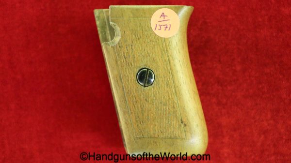Mauser, 1910, Walnut, Grips, Wood, Wooden, Grip, checkered, original, collectible, German, Germany, 6.35, 25, 6.35mm, .25, acp, auto, handgun, pistol