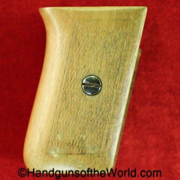 Mauser, 1910, Walnut, Grips, Wood, Wooden, Grip, checkered, original, collectible, German, Germany, 6.35, 25, 6.35mm, .25, acp, auto, handgun, pistol