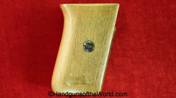 Mauser, 1910, Walnut, Grips, Wood, Wooden, Grip, checkered, original, collectible, German, Germany, 6.35, 25, 6.35mm, .25, acp, auto, handgun, pistol