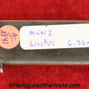 Menz, Liliput, 6.35mm, Magazine-Clip, magazine, mag, clip, original, collectible, German, Germany, 6.35, 25, .25, acp, auto, handgun, pistol, vintage, old