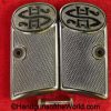 Haenel Schmeisser, Model 1, Grips, hard rubber, rubber, original, collectible, German, Germany, Model, 1, I, Model I, Haenel, Schmeisser, grip, pair, set