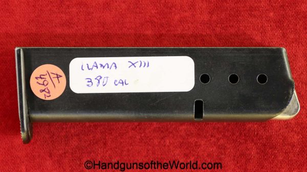 Llama, XIII, .380, Magazine-Clip, magazine, mag, clip, original, collectible, Spain, Spanish, 380, acp, auto, 13, model, handgun, pistol, old, vintage