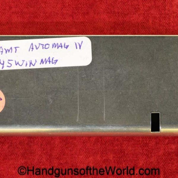 AMT, Automag IV, .45 Win Mag, Magazine-Clip, magazine, mag, clip, original, collectible, Automag, IV, 4, 45, .45, Winchester Magnum, Win, Mag, Magnum