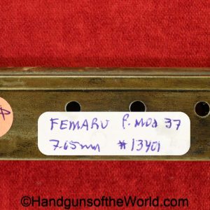 Femaru, P.Mod 37, 7.65mm, Magazine-Clip, #13401, 13401, original, collectible, handgun, pistol, German, Germany, WWII, WW2, magazine, mag, clip, 7.65, 32