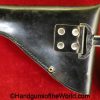 Beretta, 1934, 1935, Holster, Original, Collectible, Black, leather, chrome belt clip, Torino, Italy, Italian, Handgun, Pistol, Hand gun, Post War