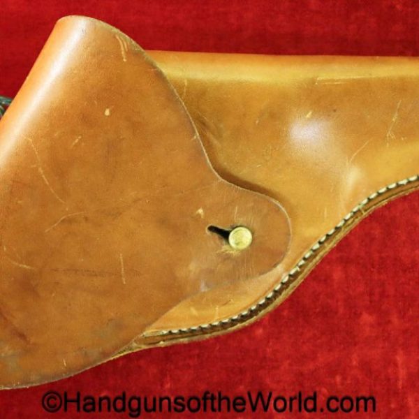 Colt, Commando, Revolver, Holster, Brown, leather, unmarked, US Army, US, USA, original, collectible, WWII, WW2, S&W, Victory, 38, .38, Americana, American