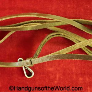 Beretta, 1934, 1935, Lanyard, Brown, leather, with chrome clip, original, collectible, post-war, post war, Italy, Italian, model, handgun, pistol