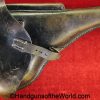 Luger, P.08, Holster, German, WWII, Dated, 1936, Black, Leather, Hardshell, Ryfel & Borns-Hanover, WaA330, original, collectible, WW2, Germany, P08, P 08
