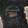 Luger, P.08, Holster, German, WWII, Dated, 1936, Black, Leather, Hardshell, Ryfel & Borns-Hanover, WaA330, original, collectible, WW2, Germany, P08, P 08