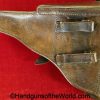 Luger, P.08, Holster, German, WWII, Dated, 1941, Dyed brown, leather, Hardshell, BML-41-WaA788, brown, original, collectible, Germany, WW2, 41, bml, P08