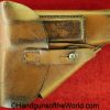Mauser, HSc, Holster, WWII, Era, Brown, leather, breakaway, commercial pattern, commercial, original, collectible, German, Germany, WW2, handgun, pistol