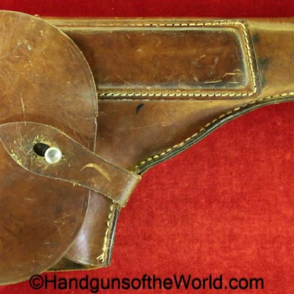 Radom, VIS, P-35, Holster, German, WWII, Brown, leather, BNZ, 1944, P.35, original, collectible, Germany, WW2, P35, P 35, vintage, old, real, pistol
