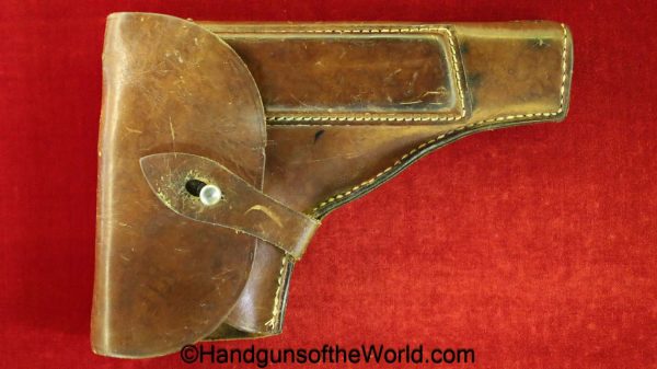 Radom, VIS, P-35, Holster, German, WWII, Brown, leather, BNZ, 1944, P.35, original, collectible, Germany, WW2, P35, P 35, vintage, old, real, pistol