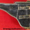 Walther, P-38, Holster, German, WWII, Dated, 1942, Black, Leather, hardshell, GXY, WaA706, original, collectible, Germany, WW2, P38, P.38, P 38