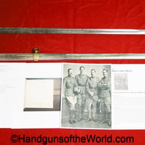 Wilkinson, Royal Horse Guards, Sword, with Boer War Provenance, Reginald, Ward, Original, British, Britain, UK, United Kingdom, England, English, Collectible