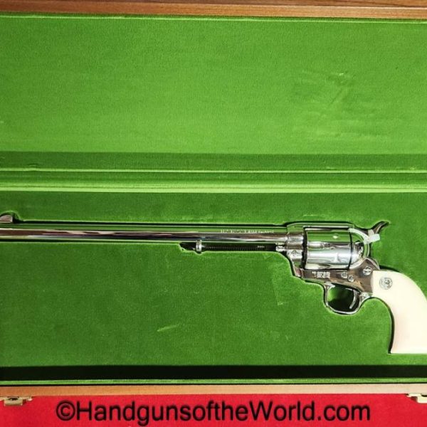 Colt, Buntline Special, .44-40, Nickel Finish, Ivory Grips, with Case, Cased, Buntline, Special, 44-40, Handgun, Revolver, Collectible, Nickel, Ivory