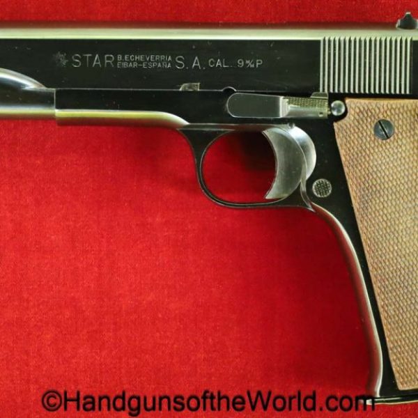 Star, Model MB, 9mm, Full Stock, Rig, with Box, Mint, Unfired, 1975, Handgun, Pistol, C&R, Collectible, MB, Model, Stock, Stocked, Full, Spain, Spanish