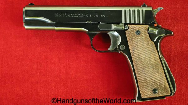 Star, Model MB, 9mm, Full Stock, Rig, with Box, Mint, Unfired, 1975, Handgun, Pistol, C&R, Collectible, MB, Model, Stock, Stocked, Full, Spain, Spanish
